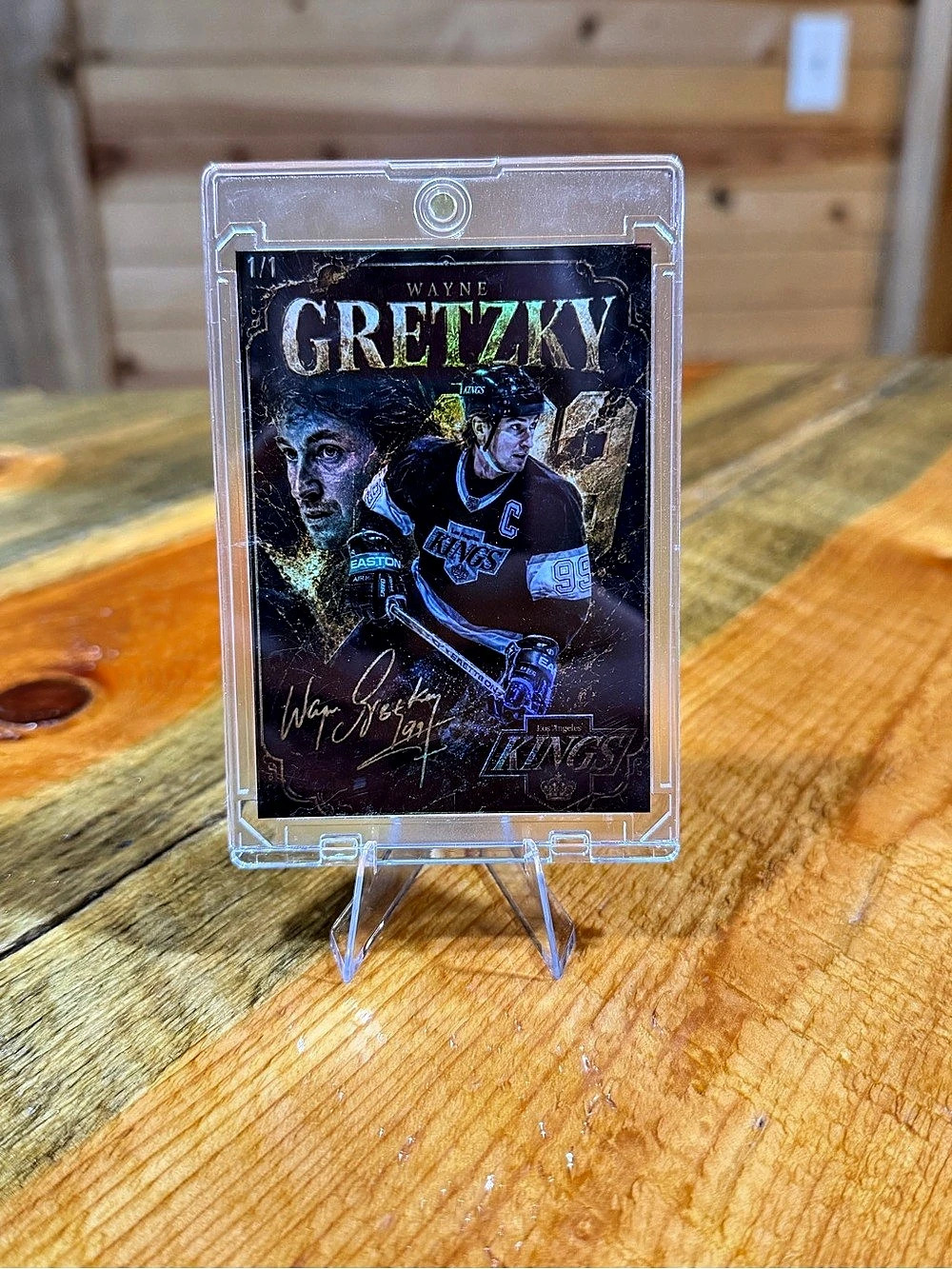 Wayne Gretzky Los Angeles Kings 1/1 Custom Hockey Card